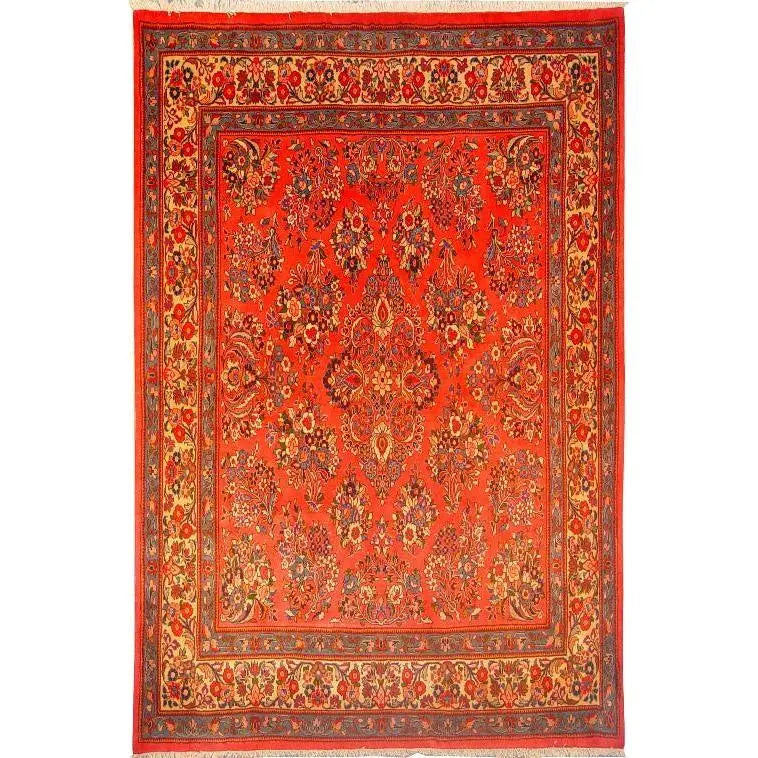 One Of The Kind Persian Sarough Rug 7'0" x 7'11"